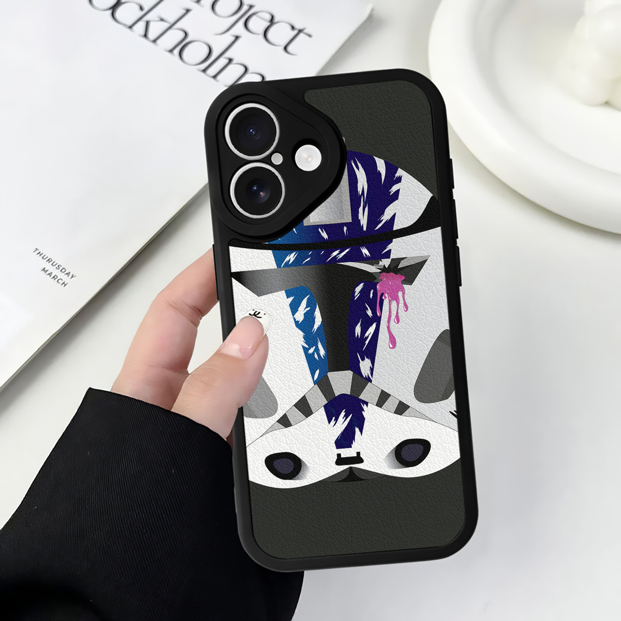 （画像用） スター・ウォーズ Star Wars 【iPhone 16シリーズ対応】シリコンスマホケース（レザー調） 材質：シリコン